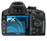 Schutzfolie atFoliX kompatibel mit Nikon D3200, ultraklare FX (3X)