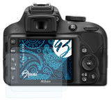 Schutzfolie Bruni kompatibel mit Nikon D3300, glasklare (2X)