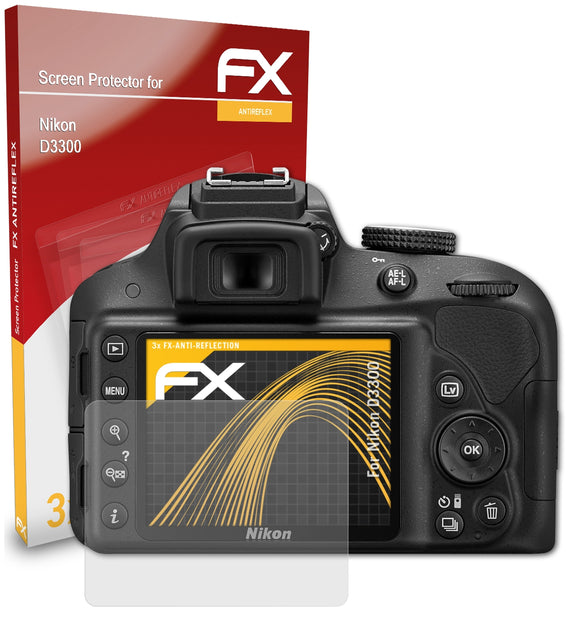 atFoliX FX-Antireflex Displayschutzfolie für Nikon D3300
