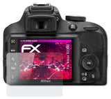 Glasfolie atFoliX kompatibel mit Nikon D3300, 9H Hybrid-Glass FX