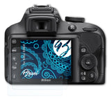 Schutzfolie Bruni kompatibel mit Nikon D3400, glasklare (2X)