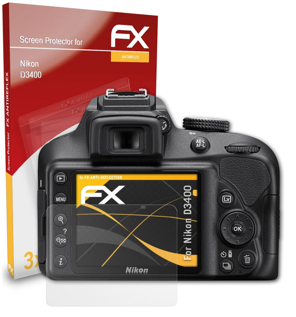 atFoliX FX-Antireflex Displayschutzfolie für Nikon D3400