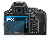 Schutzfolie atFoliX kompatibel mit Nikon D3500, ultraklare FX (3X)