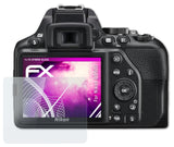 Glasfolie atFoliX kompatibel mit Nikon D3500, 9H Hybrid-Glass FX
