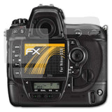 Panzerfolie atFoliX kompatibel mit Nikon D3X, entspiegelnde und stoßdämpfende FX (3er Set)
