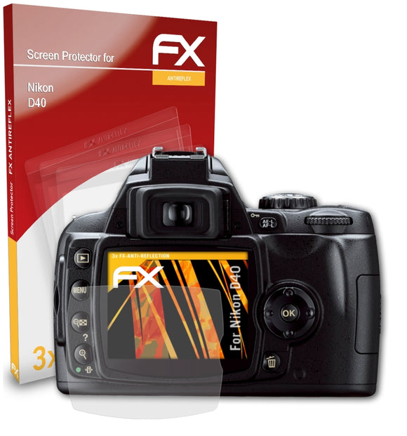 atFoliX FX-Antireflex Displayschutzfolie für Nikon D40
