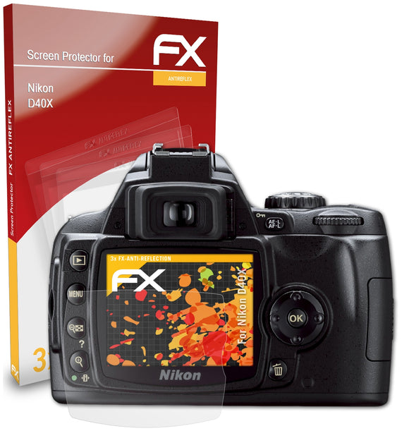 atFoliX FX-Antireflex Displayschutzfolie für Nikon D40X