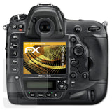Panzerfolie atFoliX kompatibel mit Nikon D4s, entspiegelnde und stoßdämpfende FX (3er Set)