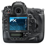 Schutzfolie atFoliX kompatibel mit Nikon D4s, ultraklare FX (3er Set)