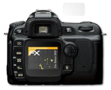 Panzerfolie atFoliX kompatibel mit Nikon D50, entspiegelnde und stoßdämpfende FX (3er Set)