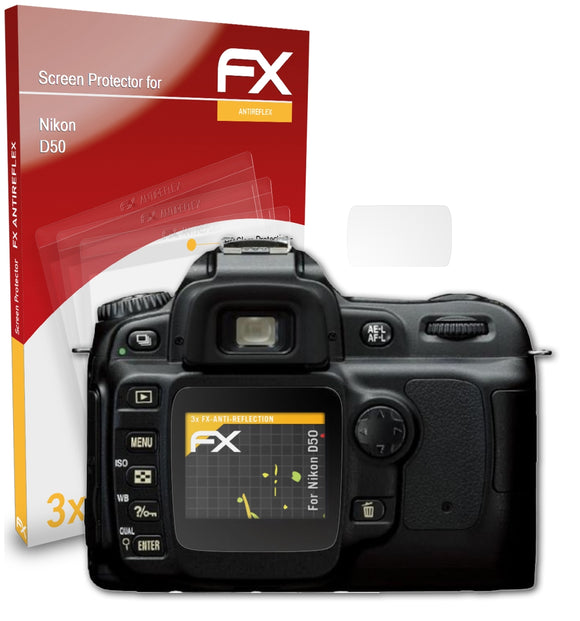 atFoliX FX-Antireflex Displayschutzfolie für Nikon D50