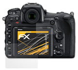 Panzerfolie atFoliX kompatibel mit Nikon D500, entspiegelnde und stoßdämpfende FX (3er Set)