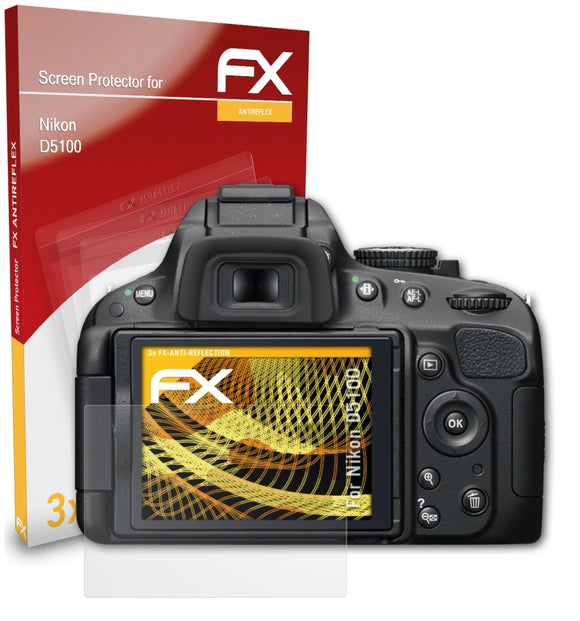 atFoliX FX-Antireflex Displayschutzfolie für Nikon D5100