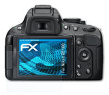 Schutzfolie atFoliX kompatibel mit Nikon D5100, ultraklare FX (3X)
