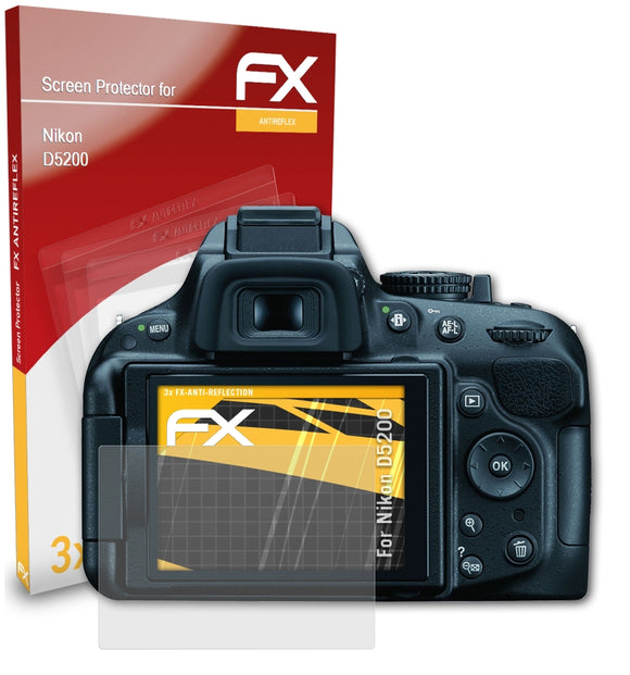 atFoliX FX-Antireflex Displayschutzfolie für Nikon D5200