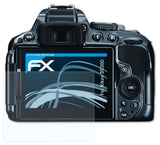 Schutzfolie atFoliX kompatibel mit Nikon D5300, ultraklare FX (3X)