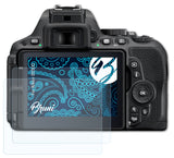 Schutzfolie Bruni kompatibel mit Nikon D5500, glasklare (2X)