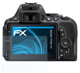 Schutzfolie atFoliX kompatibel mit Nikon D5500, ultraklare FX (3X)