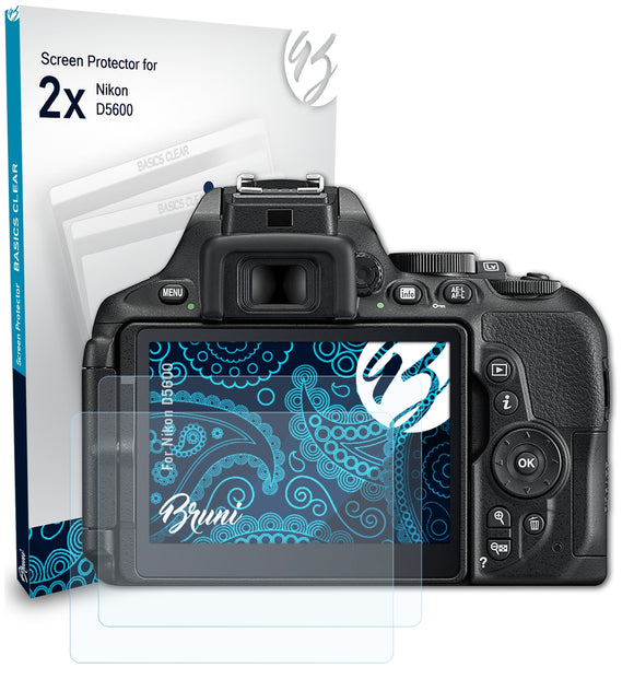 Bruni Basics-Clear Displayschutzfolie für Nikon D5600