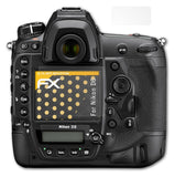 Panzerfolie atFoliX kompatibel mit Nikon D6, entspiegelnde und stoßdämpfende FX (3er Set)