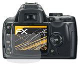 Panzerfolie atFoliX kompatibel mit Nikon D60, entspiegelnde und stoßdämpfende FX (3X)