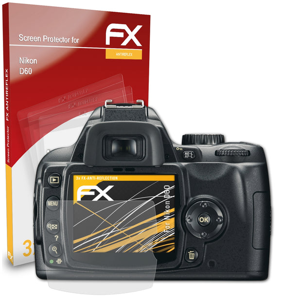 atFoliX FX-Antireflex Displayschutzfolie für Nikon D60