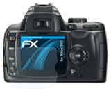 Schutzfolie atFoliX kompatibel mit Nikon D60, ultraklare FX (3X)
