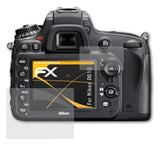 Panzerfolie atFoliX kompatibel mit Nikon D610, entspiegelnde und stoßdämpfende FX (3er Set)