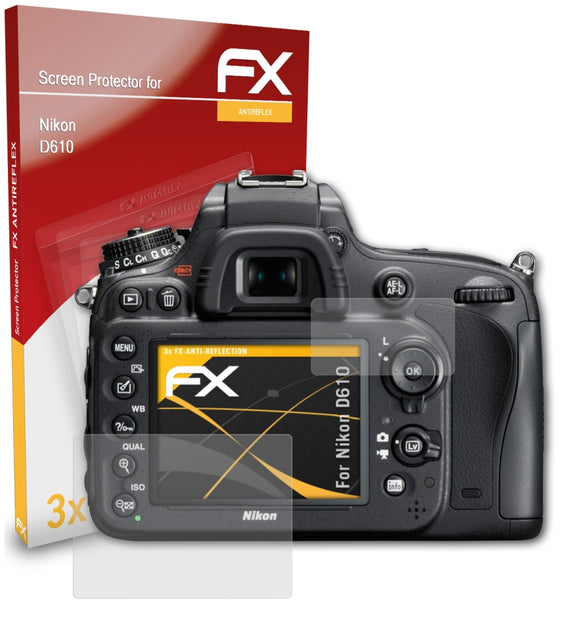 atFoliX FX-Antireflex Displayschutzfolie für Nikon D610