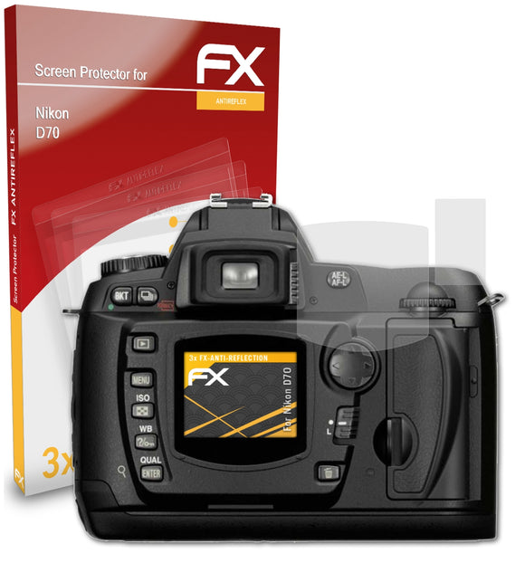 atFoliX FX-Antireflex Displayschutzfolie für Nikon D70
