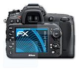 Schutzfolie atFoliX kompatibel mit Nikon D7100, ultraklare FX (3er Set)