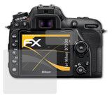Panzerfolie atFoliX kompatibel mit Nikon D7500, entspiegelnde und stoßdämpfende FX (3er Set)