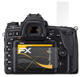 Panzerfolie atFoliX kompatibel mit Nikon D780, entspiegelnde und stoßdämpfende FX (3er Set)
