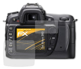 Panzerfolie atFoliX kompatibel mit Nikon D80, entspiegelnde und stoßdämpfende FX (3er Set)
