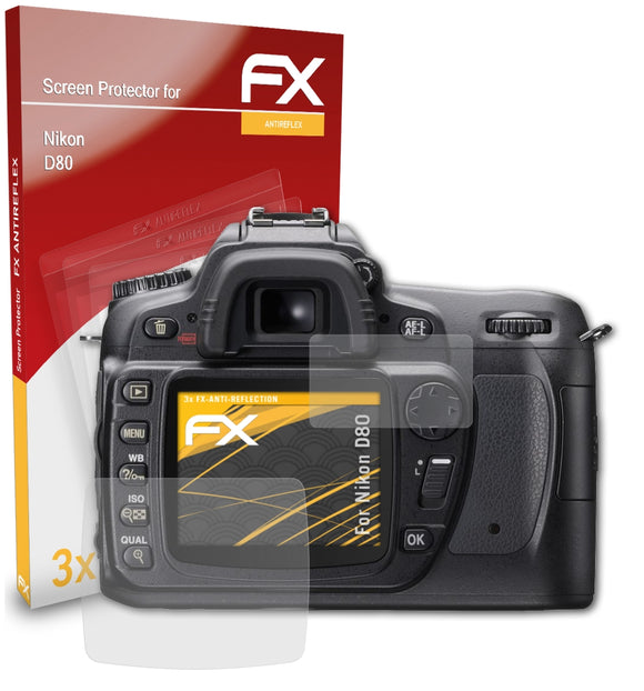 atFoliX FX-Antireflex Displayschutzfolie für Nikon D80