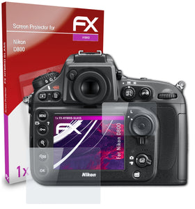 atFoliX FX-Hybrid-Glass Panzerglasfolie für Nikon D800