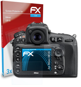 atFoliX FX-Clear Schutzfolie für Nikon D810