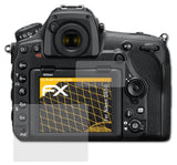 Panzerfolie atFoliX kompatibel mit Nikon D850, entspiegelnde und stoßdämpfende FX (3er Set)