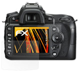 Panzerfolie atFoliX kompatibel mit Nikon D90, entspiegelnde und stoßdämpfende FX (3er Set)