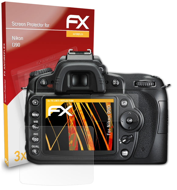 atFoliX FX-Antireflex Displayschutzfolie für Nikon D90