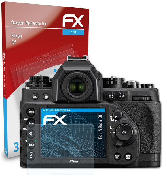 atFoliX FX-Clear Schutzfolie für Nikon Df