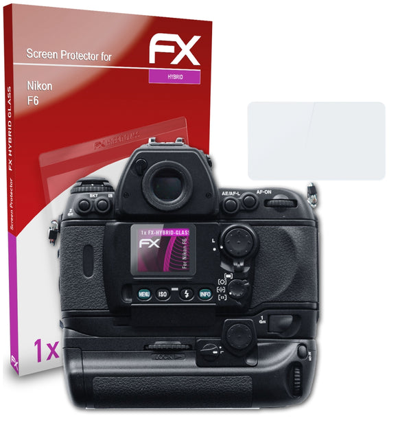 atFoliX FX-Hybrid-Glass Panzerglasfolie für Nikon F6