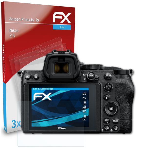 atFoliX FX-Clear Schutzfolie für Nikon Z 5