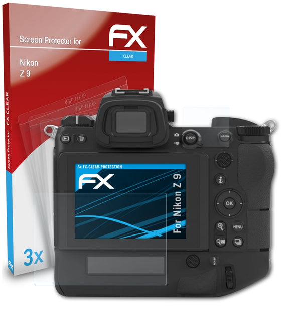 atFoliX FX-Clear Schutzfolie für Nikon Z 9