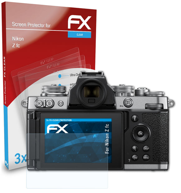 atFoliX FX-Clear Schutzfolie für Nikon Z fc