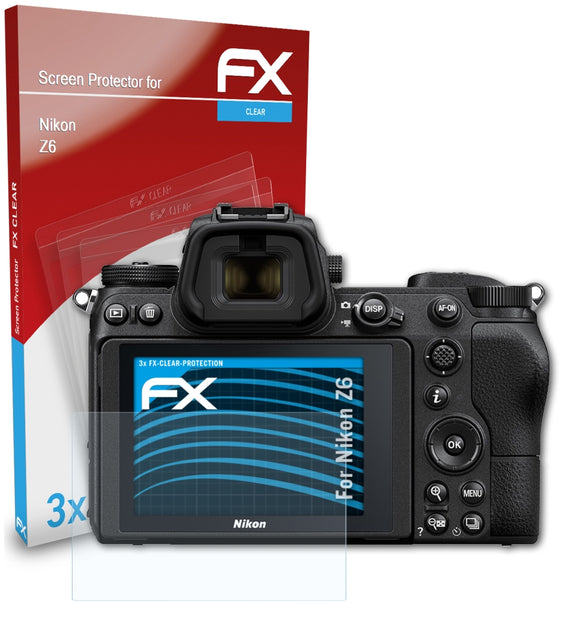 atFoliX FX-Clear Schutzfolie für Nikon Z6