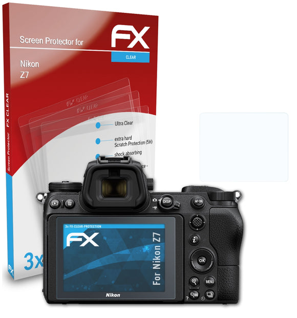 atFoliX FX-Clear Schutzfolie für Nikon Z7