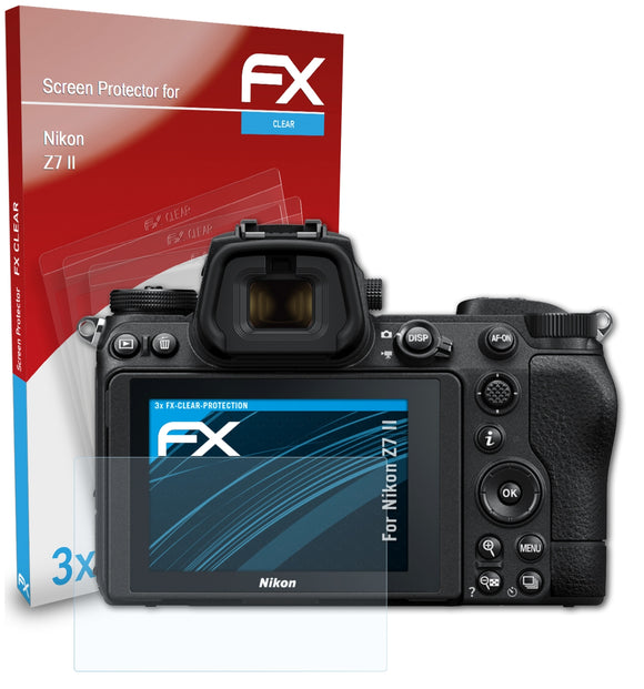 atFoliX FX-Clear Schutzfolie für Nikon Z7 II