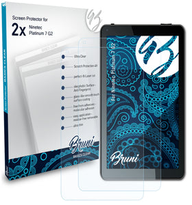 Bruni Basics-Clear Displayschutzfolie für Ninetec Platinum 7 G2