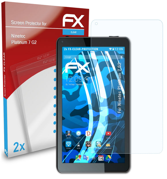 atFoliX FX-Clear Schutzfolie für Ninetec Platinum 7 G2
